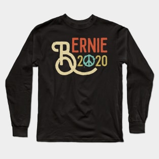 Vintage Bernie 2020 Peace Bernie Sanders Peace Symble Outfit Long Sleeve T-Shirt